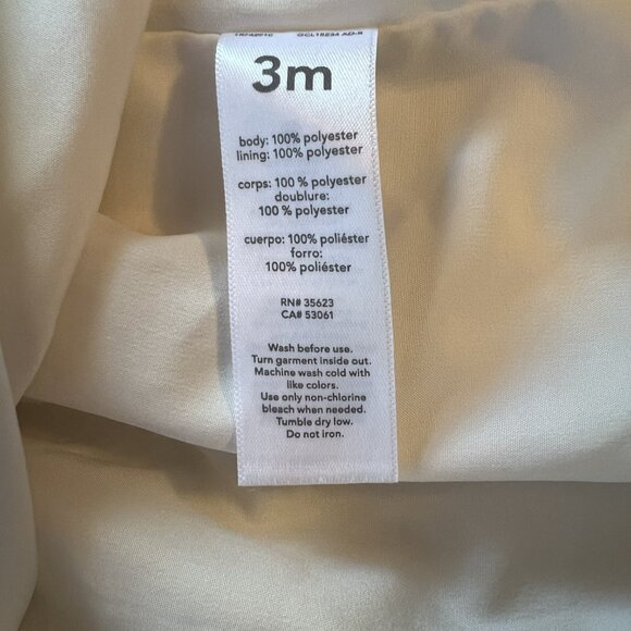 Carter's Off-White Fancy Dress w/Silver Polka Dots, Infant Girl 3 mos. - Picture 5 of 6